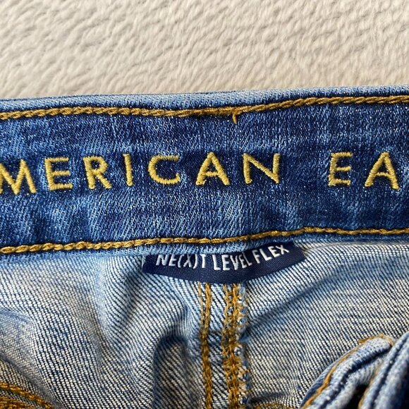 American Eagle Outfitters Mens Jeans 30x34 Relaxed Fit Mid-Rise Blue Denim Casua - Picture 10 of 16